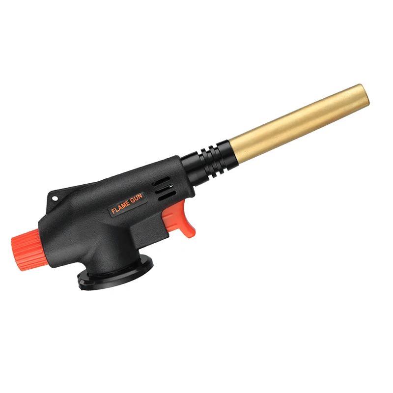 Portable Welding Torch Flame Gun Gas Butane Burner Outdoor Camping BBQ Lighter Heating Ignition Flamethrower Welding Equipment