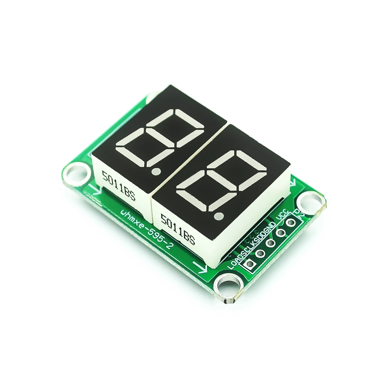 Red 74HC595 Static Driving 2 3 4 Segment Digital Display Module Seamless Can Series 0.5-inch 2-bright Red