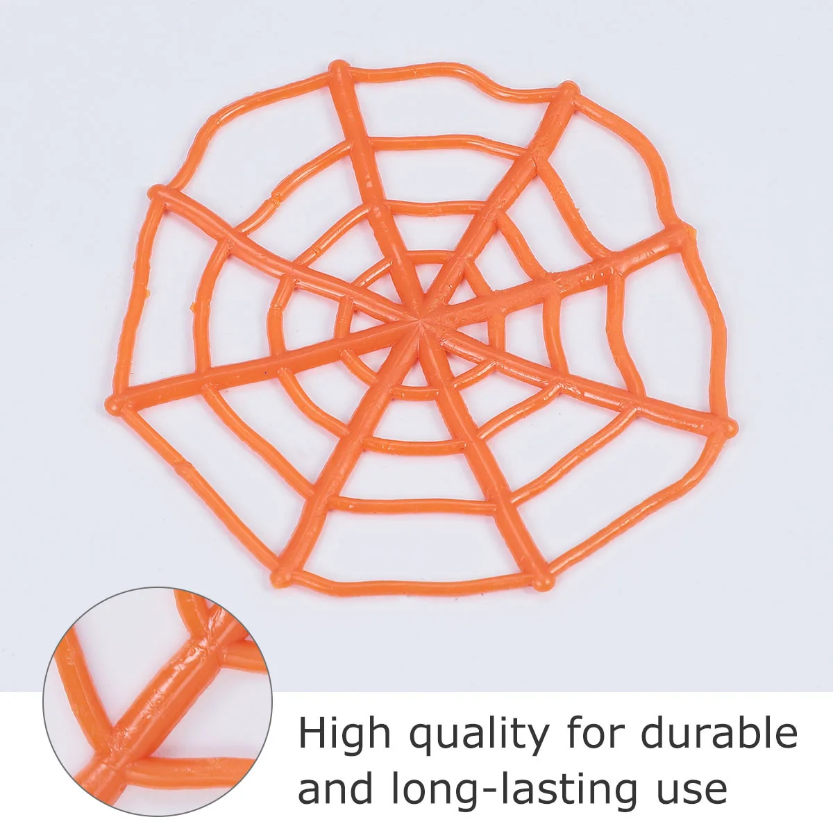 40 pezzi di ragnatela colorata a tema scherzo per eventi di Halloween decorazione ragnatela di plastica raccapricciante per bambini interattivi