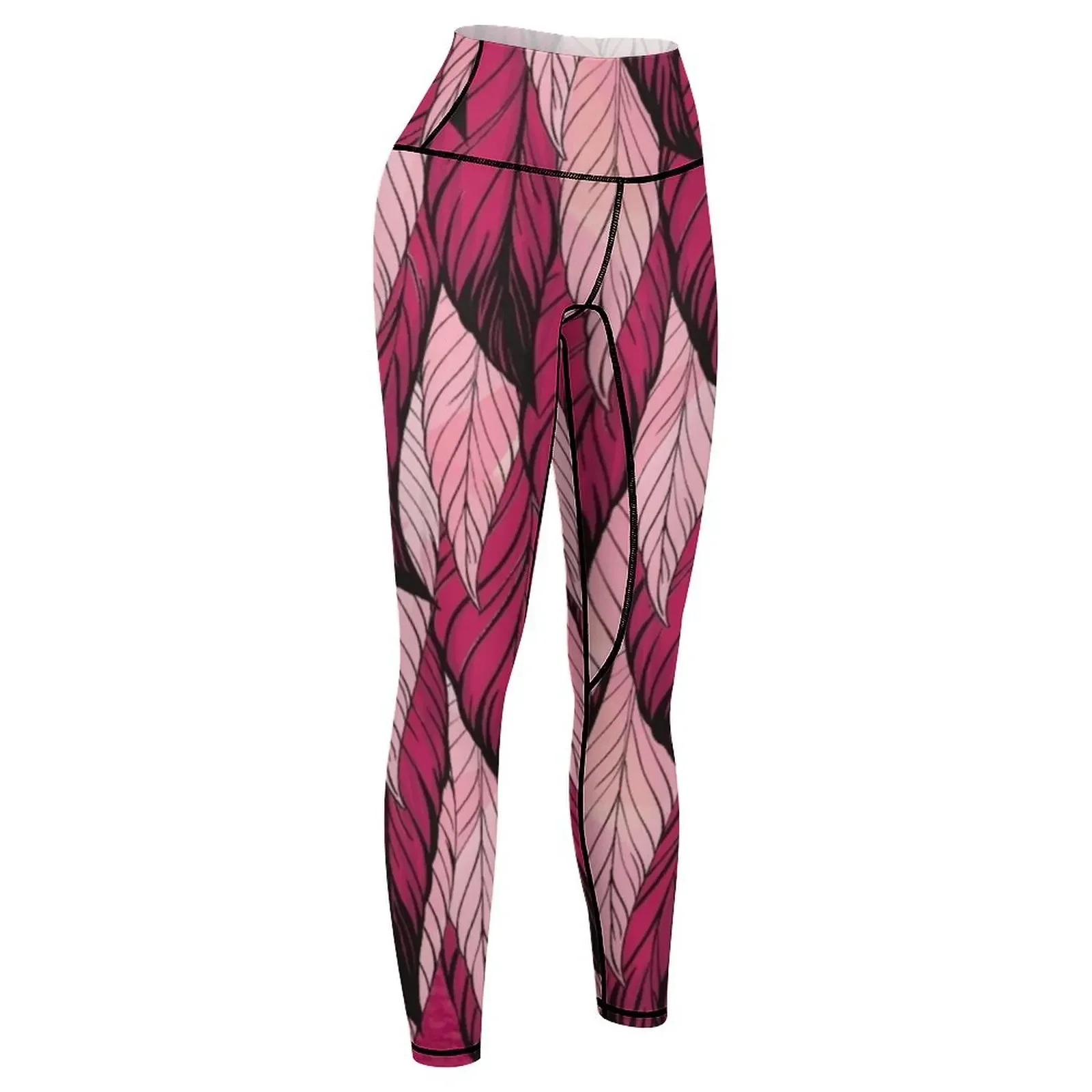 Ausgefallene Flamingo-Leggings, Sportbekleidung für Fitnessstudio, Damen-Leggings