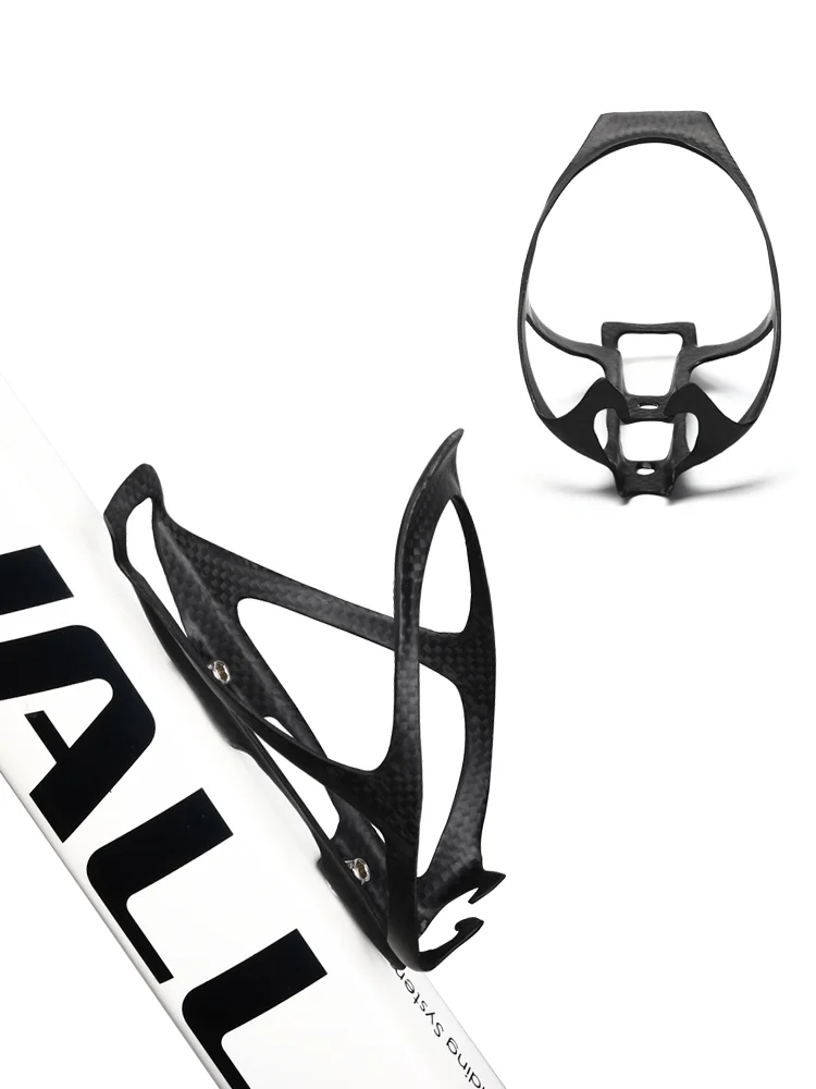 AliExpress riderace Full Carbon Fiber Bicycle Bottle Cage Ultralight Matte Black MTB Road Bike Bottle Holder Water Cup Mount Cycling Accessories