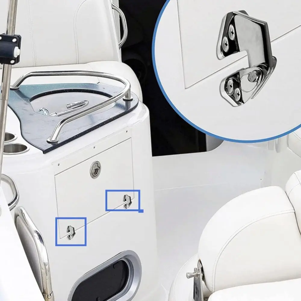 

Yacht Accessory 316 Stainless Steel Boat Hinge Heavy-Duty Flip Hinge Strap Hinge Butterfly Hinge Shaped Strap Cabinet Hinge RV