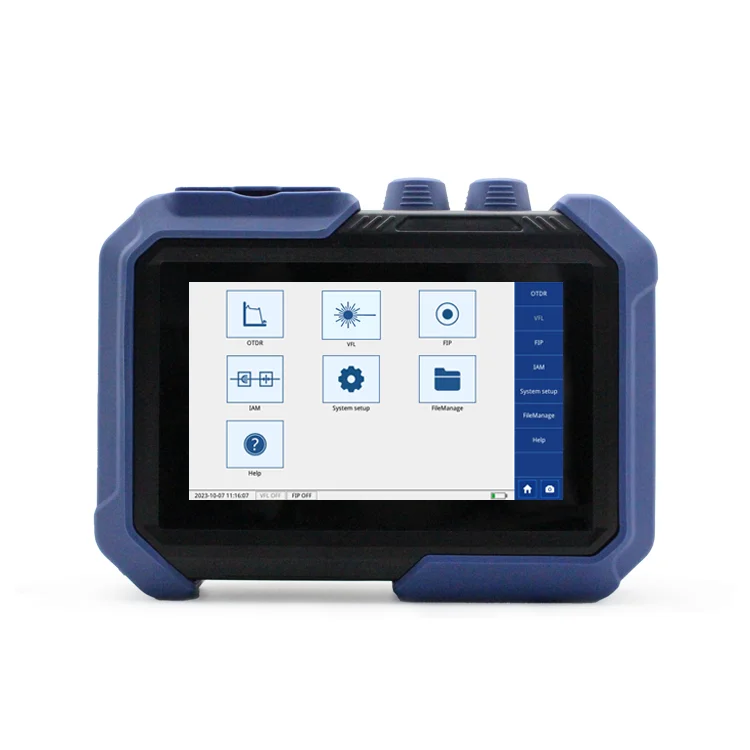 

850/1300/1310/1550nm 32/30/35/33dB OTDR 7inch Touch Screen MM & SM Fiber Optic Tester Optical Time Domain Reflectometer