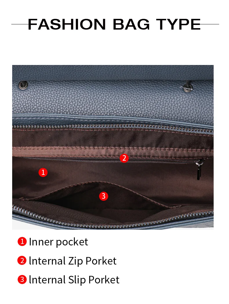 Aidrani Damenhandtasche aus echtem Rindsleder mit Krokodilmuster, Klappdeckel, große Kapazität, stilvolle Umhängetasche. – Detail 6