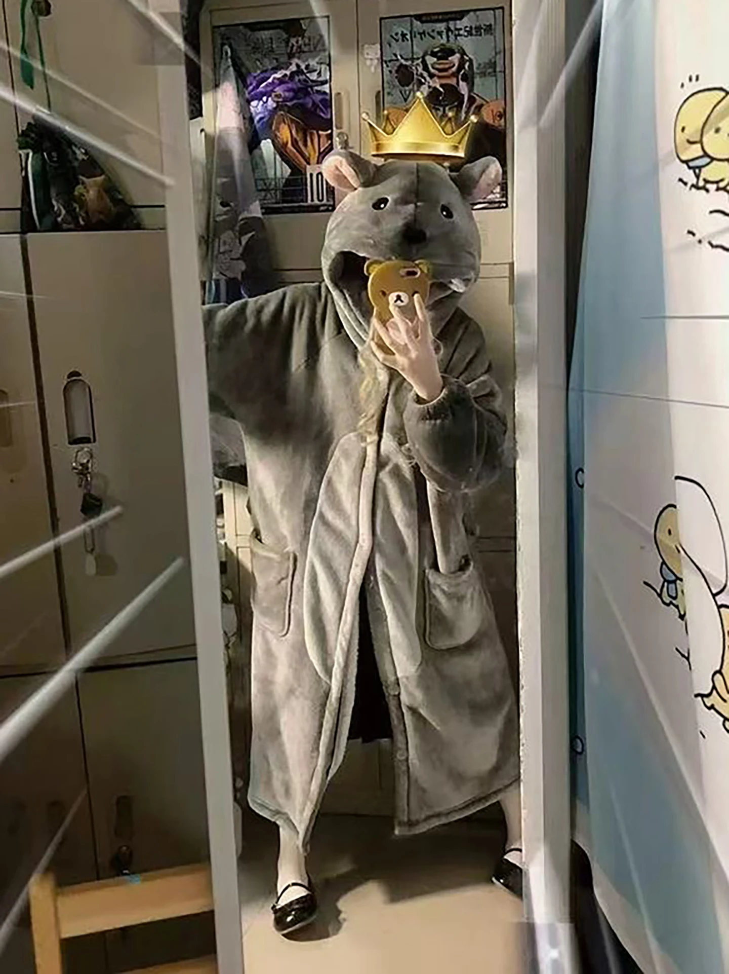 soft-long-mouse-robe-with-hat-home-leisure-loose-fit-sleepwear-autumn-winter-cartoon-print-comfortable-pajamas-for-couples