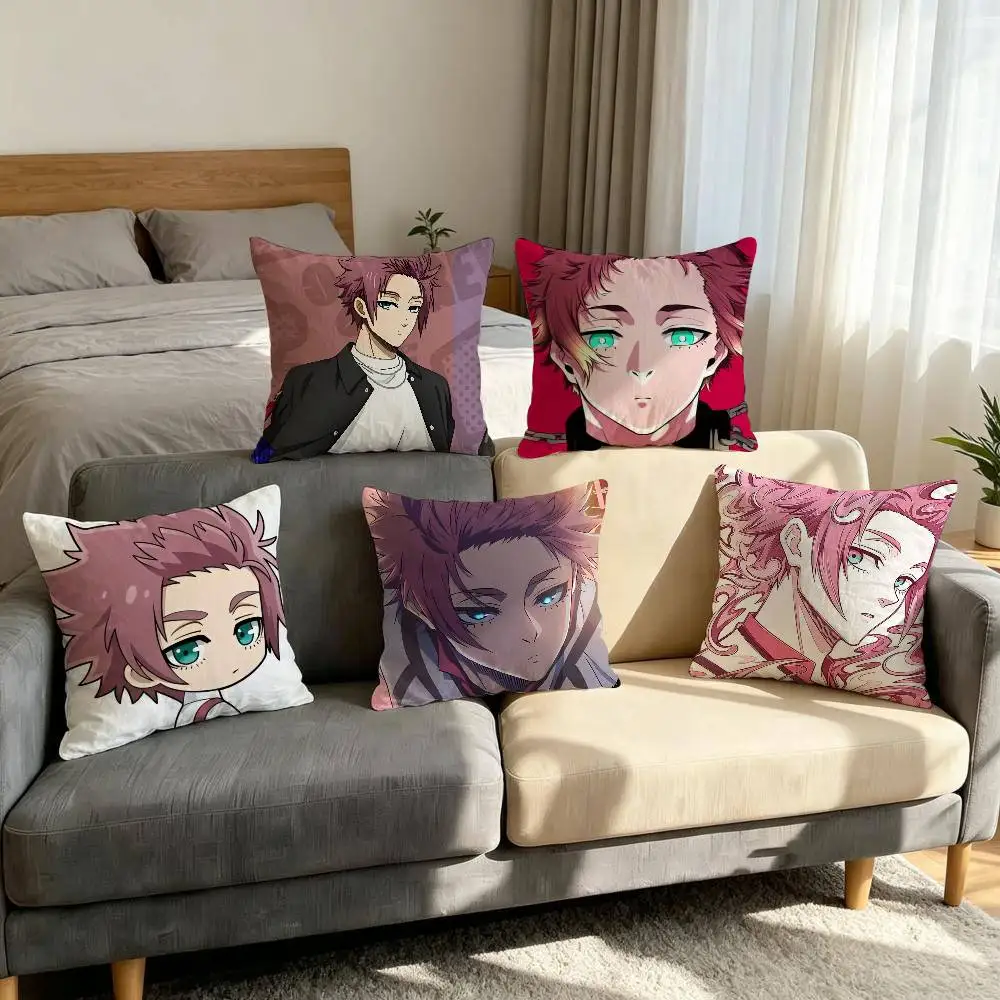 anime manga fanart chibi cute S-Sae Itoshi Pillow Case For Home Bedroom Car Office Decoration Living Room Sofa Cushion Cover