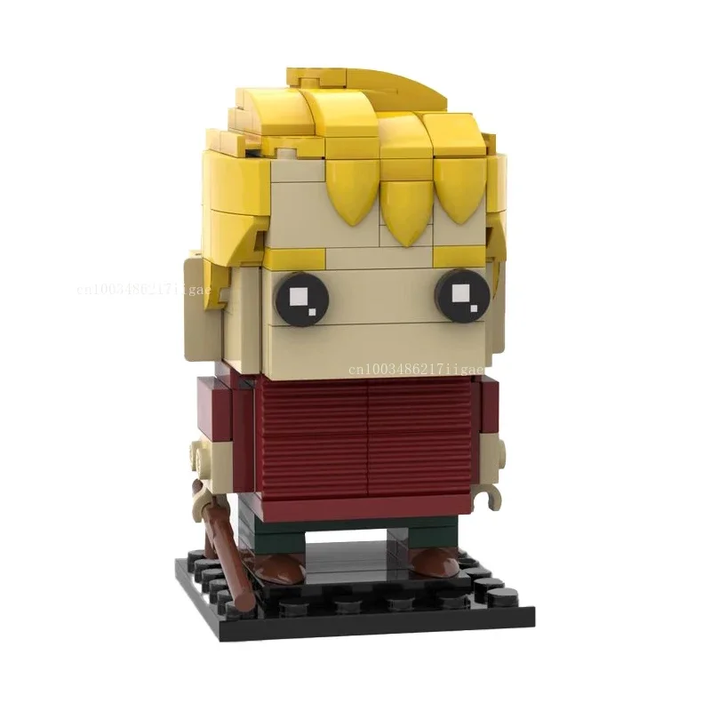 MOC Home Aloned Brickheadz كيفن نموذج اللبنات أفلام عمل أرقام MOC-131256 فكرة مجموعة تجميع الطوب اللعب الهدايا