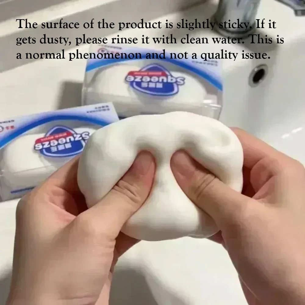 WR-Soap Crunch Squishy Toy Shapeable Stress Ball Block Filling Slow Rebound Squeeze Toys ASMR Friction Noise Anti Anxiety Gift