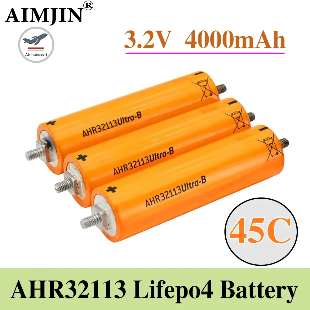 

Complete New Manufacture for A123 AHR32113 Lifepo4 Battery 3.2V 4000mah 45C Rechargeable Lithium iron Phosphate Power Batteries