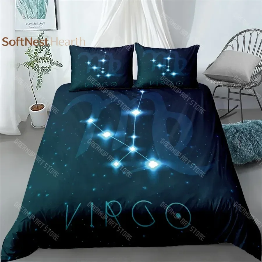 2026 Star Map Blue Bedding Set King Queen Double Full Twin Single Size Duvet Cover Pillow Case Bed Linen Set
