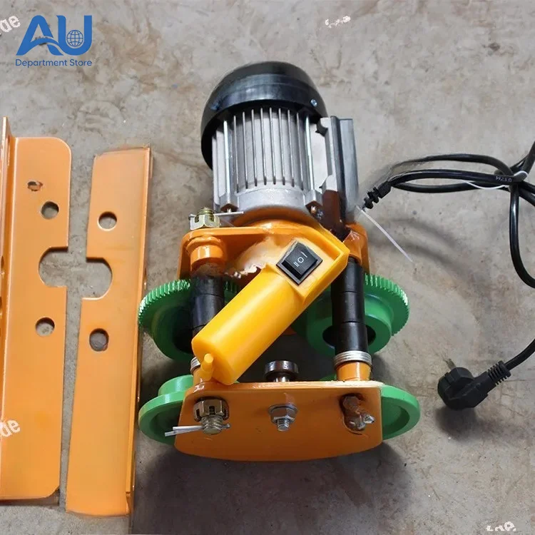 1 Ton Miniature Electric Hoist Sports Car Four Wheels Crane Factories Pier Warehouse Lifting Equipment Manual I-Beam Power Tools