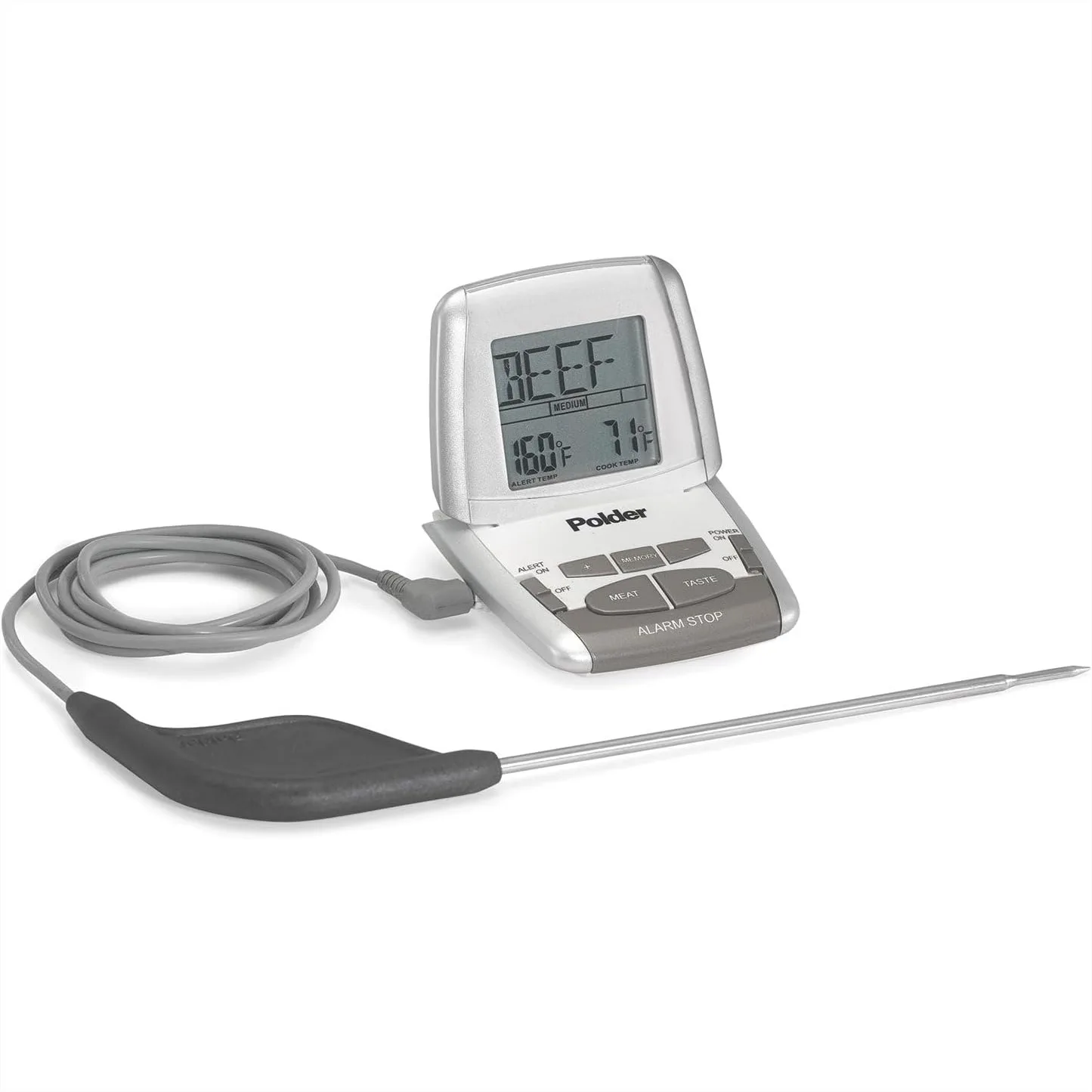 

In-Oven Meat Thermometer with Ultra Probe, Preset for Easy Monitoring