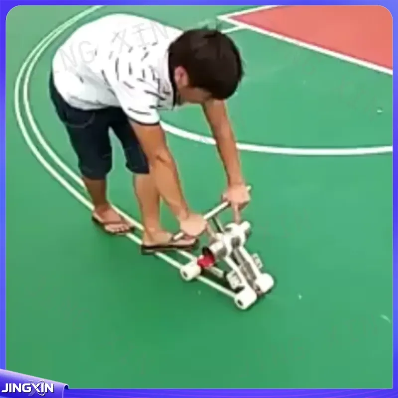 Custom for Parking Lot Marking Machine Manual Line Striping Tool Epoxy Runway Stadium Floor Painting Device with Masking