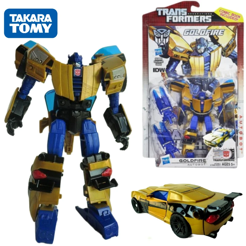 In magazzino tapara Tomy Transformers serie G 30th Anniversary classe D Golden Flying Insect Robot Anime Action Model Toys Gift