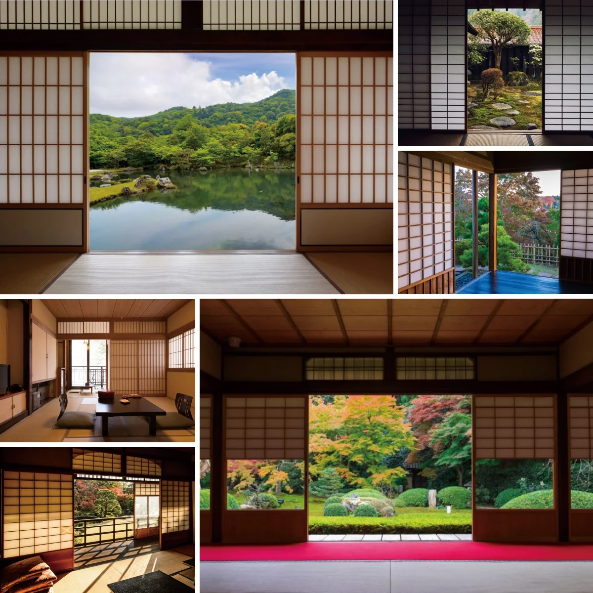 Photography Zen - 和風インテリア背景窓桜写真ブーススタジオ撮影用禅テーマ背景写真装飾