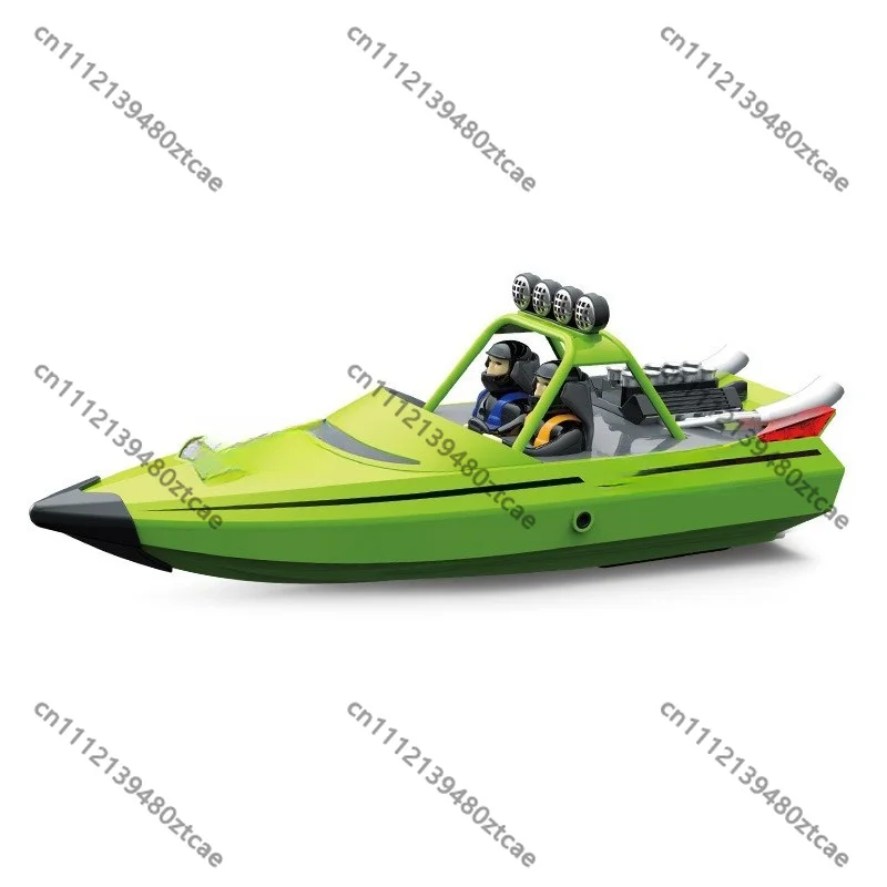 2.4G Turbo Jet RC Speedboat Auto Capsize Reset Waterproof Racing Boat Kids Water Hobby Model Toy