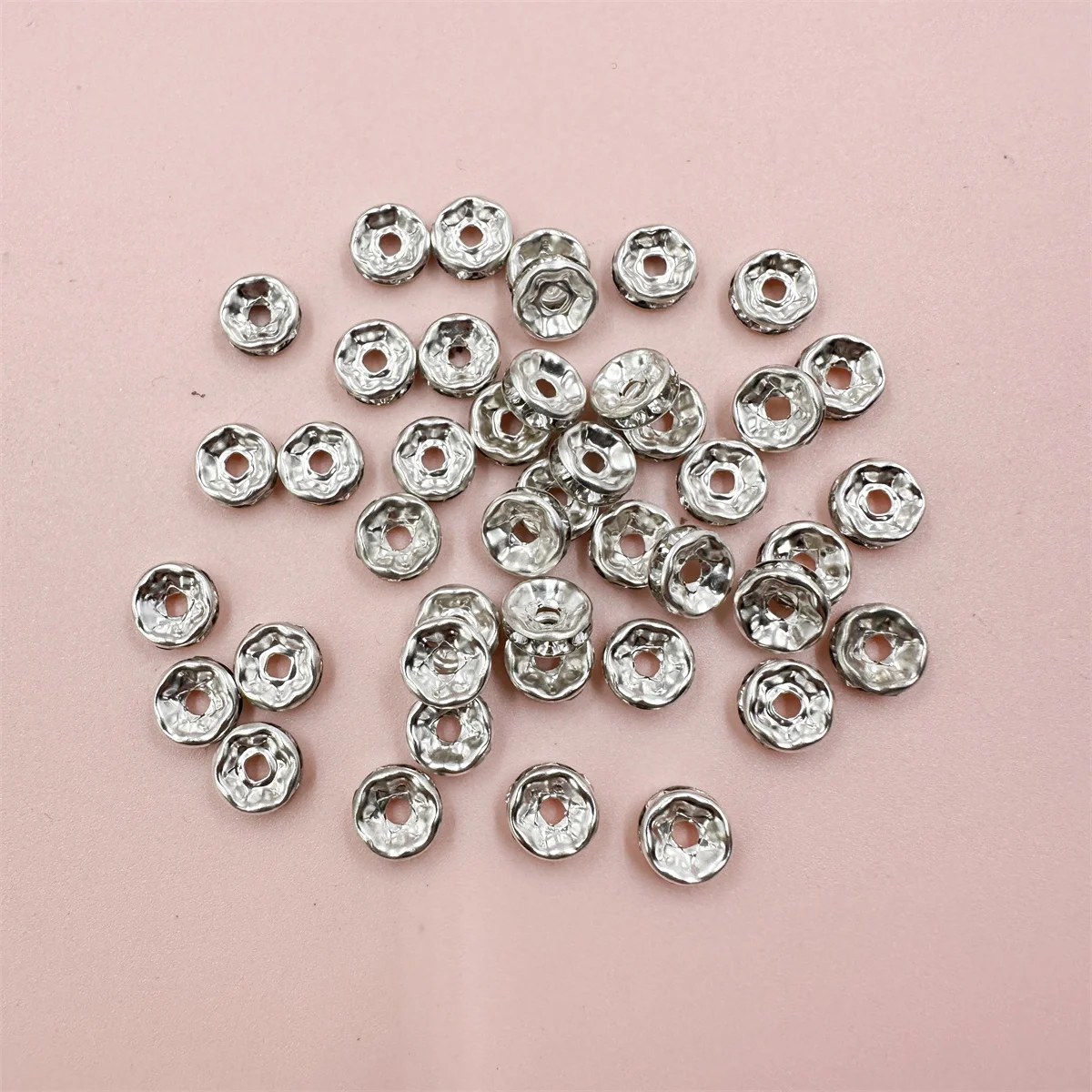 6/8mm Crystal Rhinestone Rondelle Spacer Beads DIY Necklace bracelet Jewelry Making