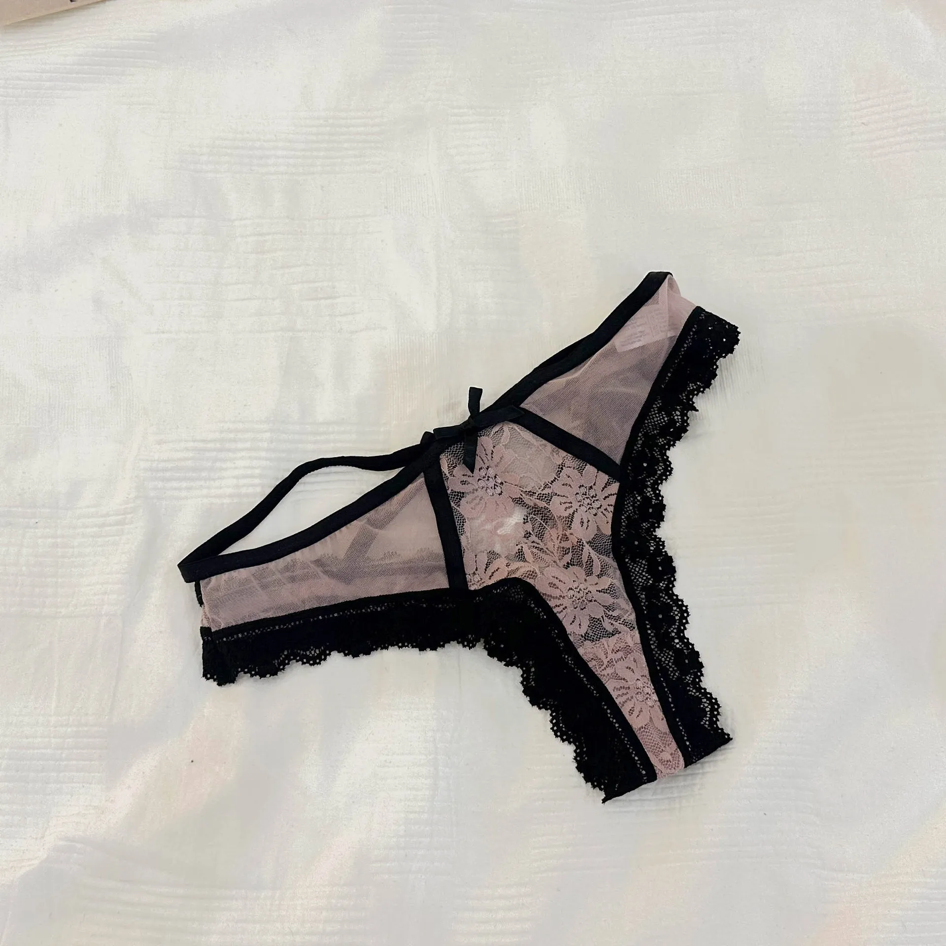 SP&CITY Blumenstickerei Mesh Sexy Tangas Sommer dünne transparente Damenunterhose aushöhlen Spitzenhöschen Versuchung Slips