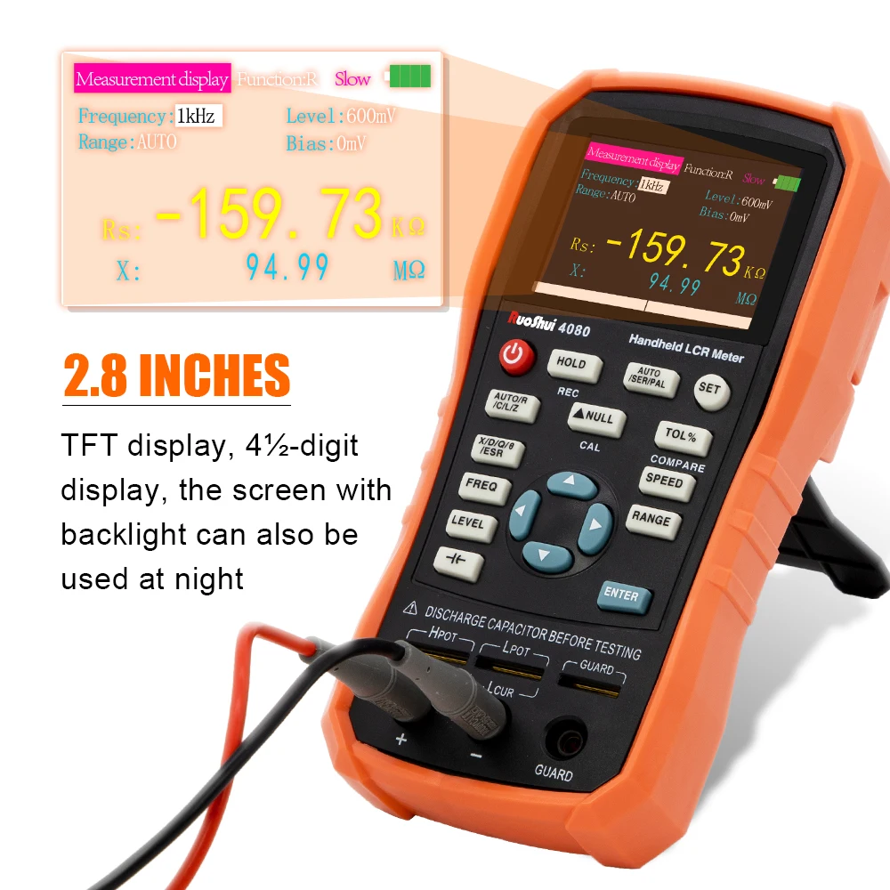 VICTOR Handheld 0.2 Percent Lcr Meter Digital 100HZ-100KHz Adjustable L/C/R/Z 0.1vrms - 1.1vrms DRSL DCR