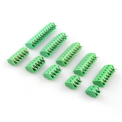 10pcs KF128 2.54mm Pitch PCB Connectors Mount Screw Terminal Blocks Connector for Wires 26  -18 AWG 2P 3P 4P 5P 6P 7P 8P 9P 10P