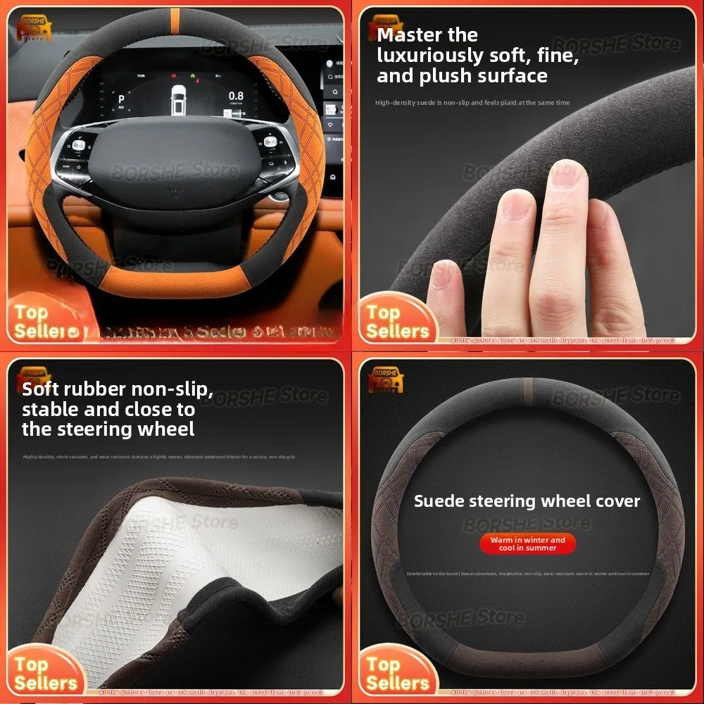 

2026 Faux Fur Steering Wheel Cover for Car with Soft Warm Protection Suitable for Changan CS75plus 4th Generation Compatible