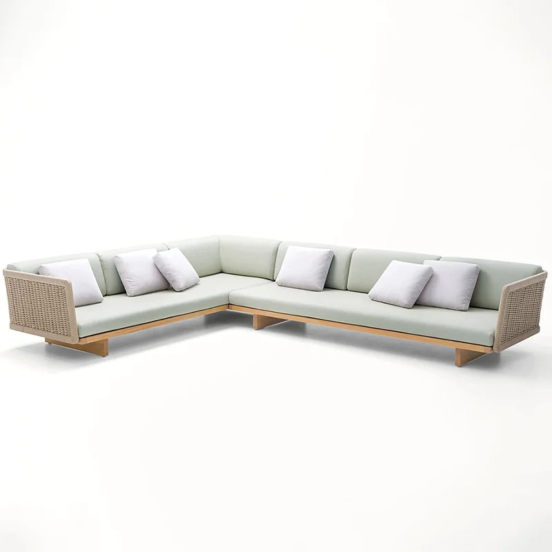 Outdoor rattan sofa recliner garden courtyard waterproof sunscreen furniture