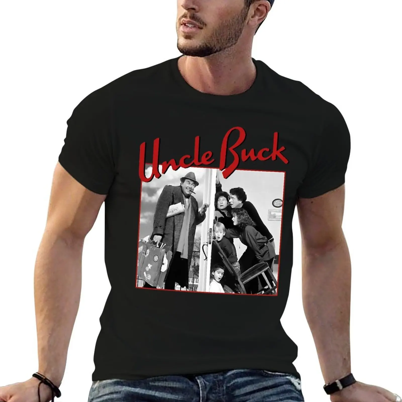 John actor candy Retro Movie T-Shirt Work Utility Short Sleeve Shirt