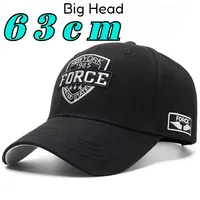 Big Size 65cm Letter Embroidered Baseball Caps Summer Sunshade Large Head Snapback Cap Men's Hard Top Truck Driver Sun Hat
