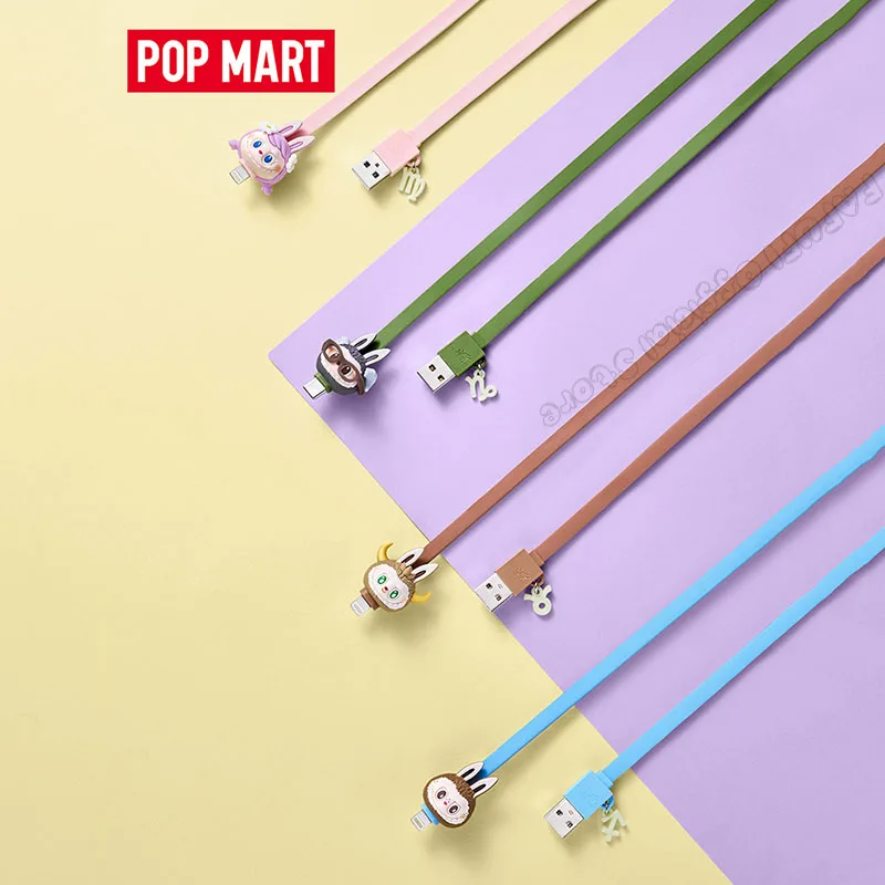 POP MART THE MONSTERS Constellation Series - Kabel Mystery Box 1PC/12PCS POPMART Blind Box USB do iPhone Lightning USB do Type-C