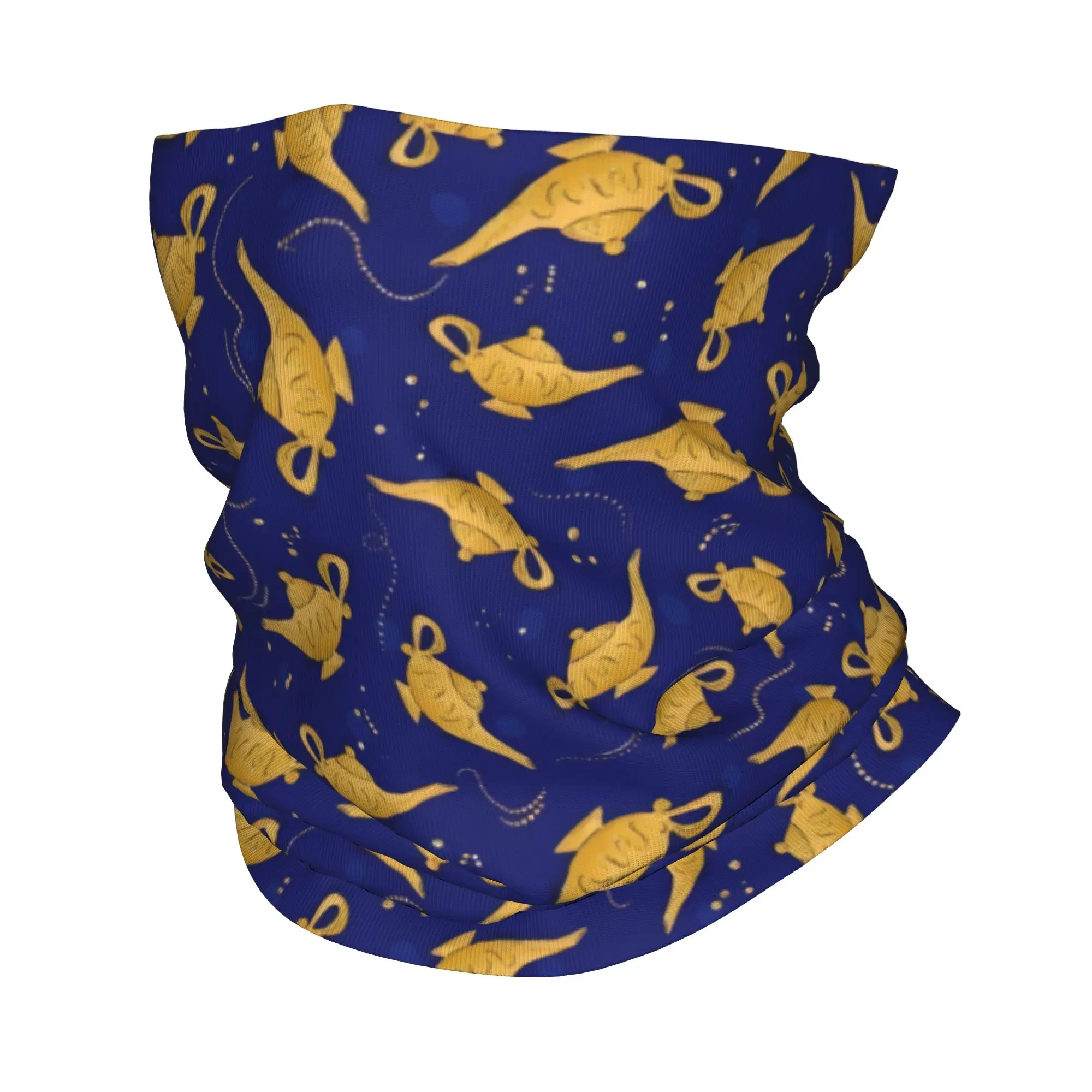 Braga de cuello multifuncional personalizada A-Aladdin Genie, a prueba de viento, para mujer y hombre, con diseño de Lámpara Mágica, que también se puede usar como pañuelo facial, diadema, tubo o pasamontañas.