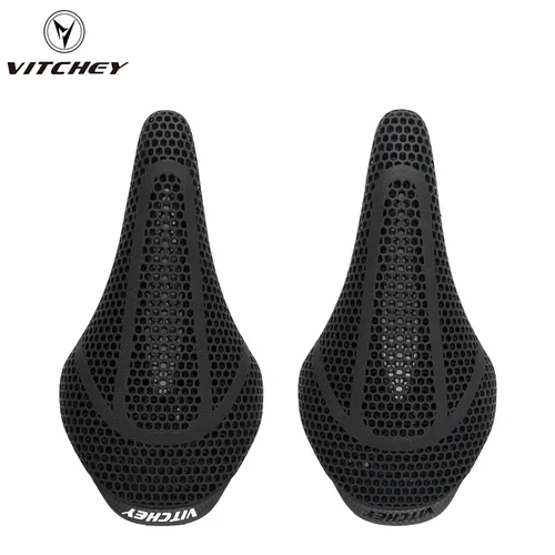 Imagen 2 del producto Vitchey-sillín de bicicleta ultraligero con estampado 3D de fibra de carbono, asiento de bicicleta de montaña hueco y transpirable de 200g, piezas de bicicleta para hombres y mujeres