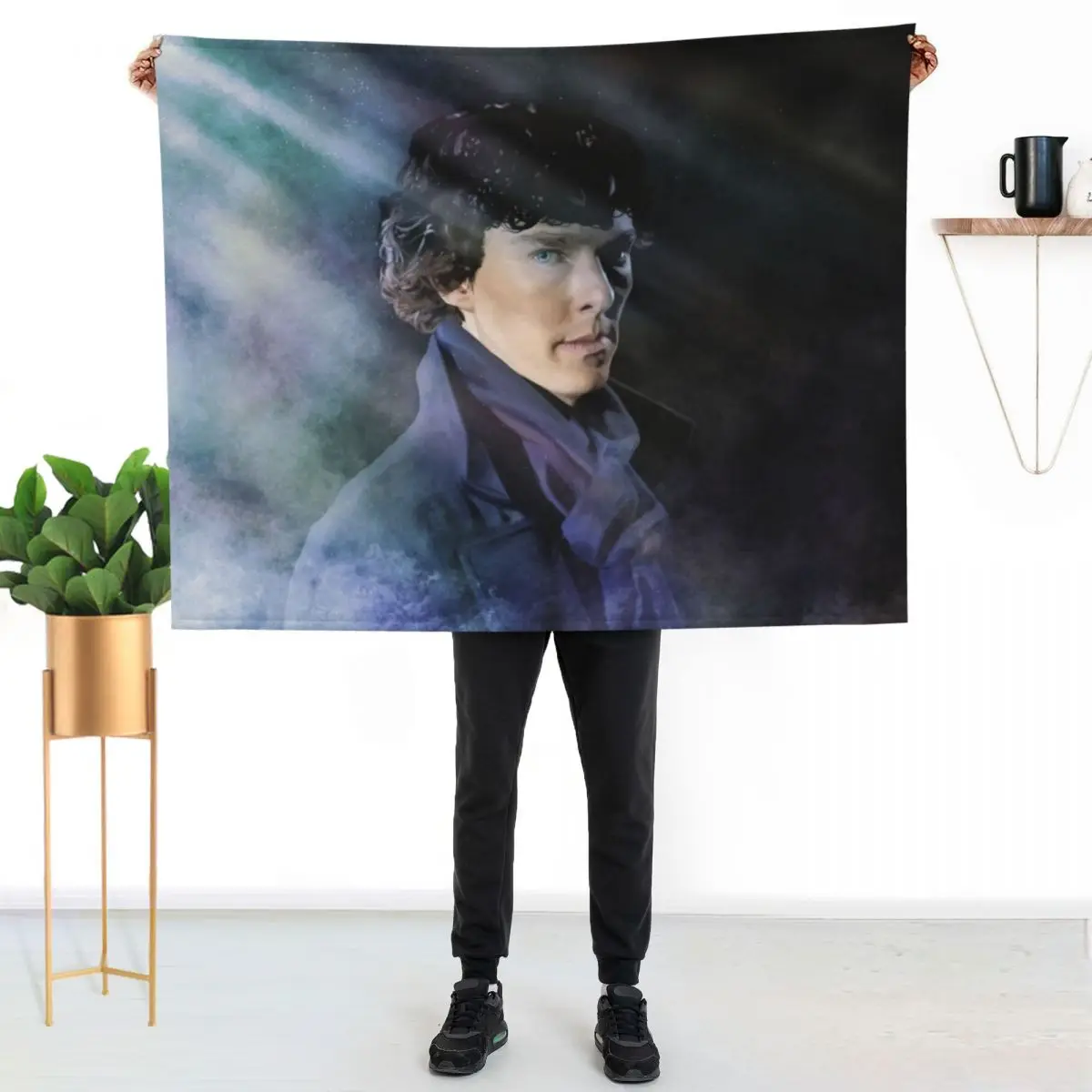 Sherlock Midnight Mystery Throw Blanket Decorative Sofas Soft Big Stuffeds Bed linens Soft Plush Plaid Thermal Blankets