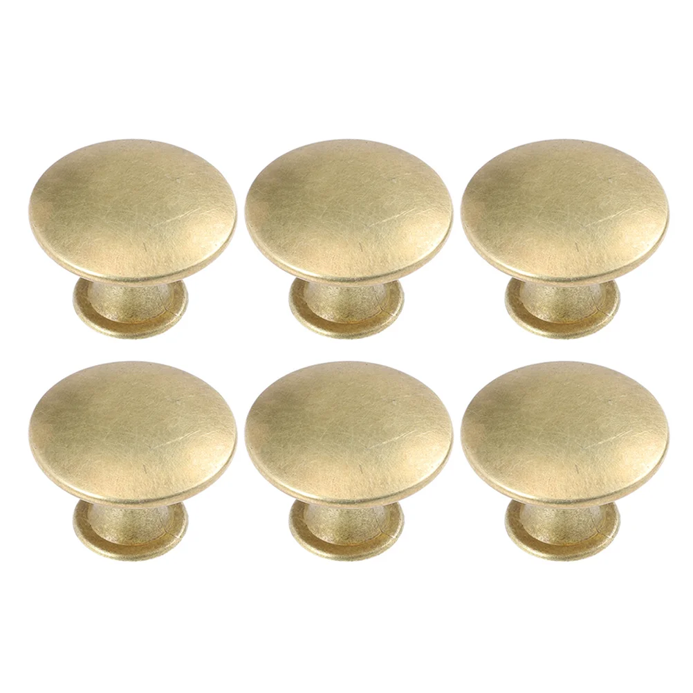 

6 Pcs Handle Drawer Hardware Knobs Kitchen Simple Handles Zinc Alloy Door Display