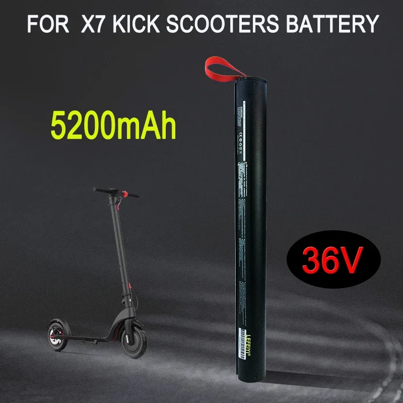 36V 5200mAh X7 Scooter Replace Rechargeable Lithium Battery Pack 187Wh , HX Scooter Battery Accessories