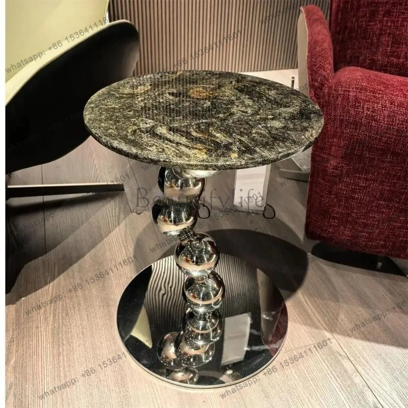 new modern minimalist round luxury stone sofa edge few platinum diamond luxury stone edge few