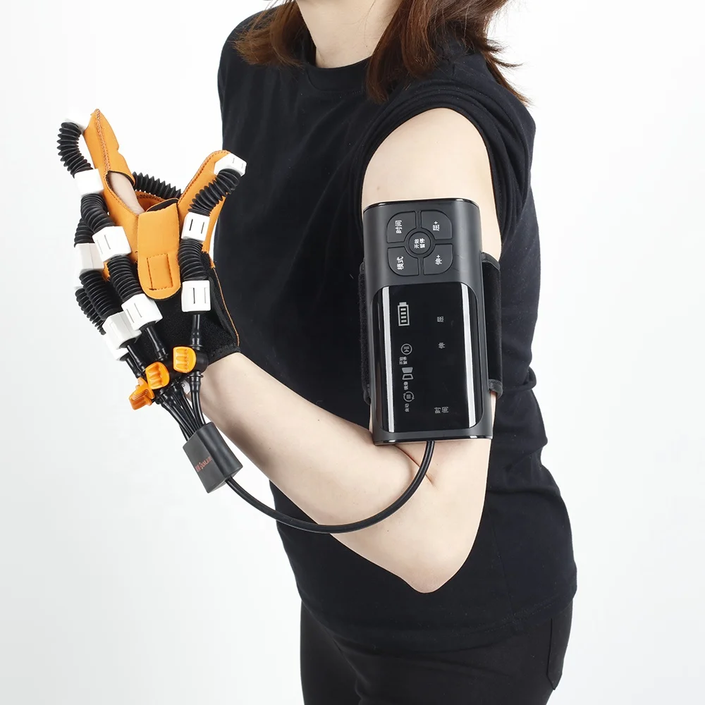 Portable Stroke Rehabilitation Equipment Hand Robotic Assisted Devices For Stroke Patient Powered By Pneumatic Robot Trainer