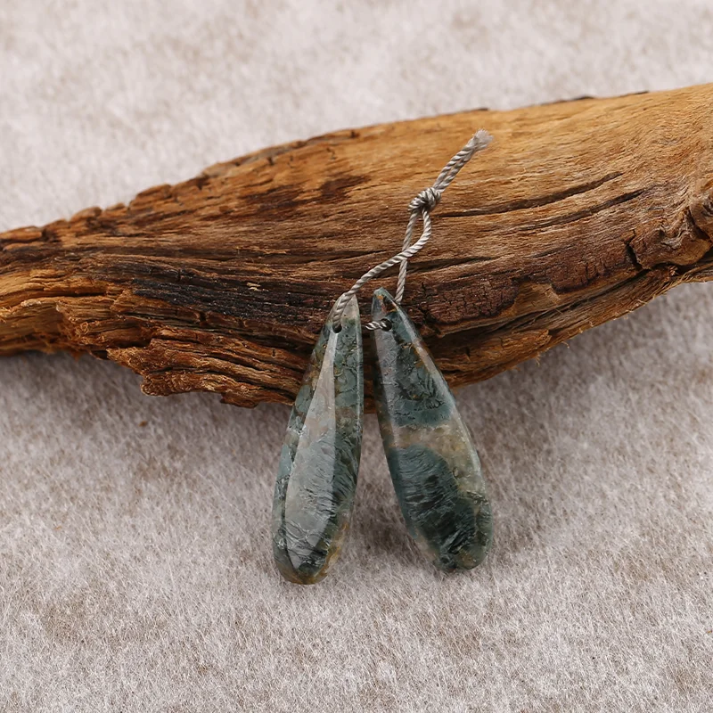 B&F Wave Jasper Earring Beads for Jewelry Making, Handmade Natural stones beads, Stones for jewelry Making Supplies