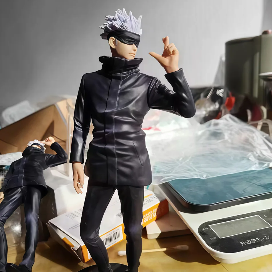 19cm Jujutsu Kaisen Anime-Figur Gojo Satoru Anime-Statue PVC-Actionfigur Sammlermodell Spielzeug Kinderdekoration Puppe