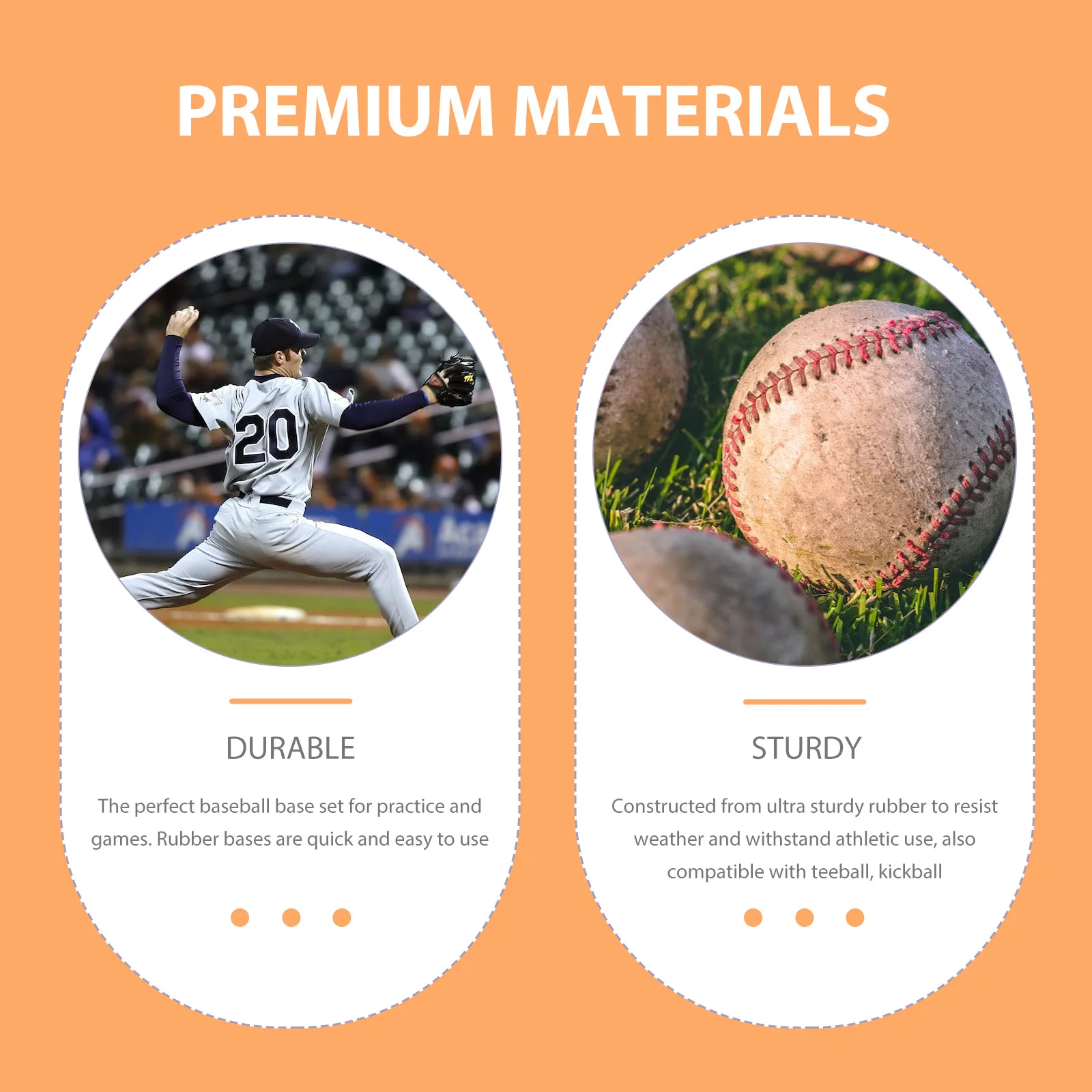 Zestaw do baseballu: podstawka dla nadziewacza, gumowa, antypoślizgowa, do softballu, kickballa, teeballa, treningowa, na podwórko, plac zabaw, sprzęt do sportów zespołowych.