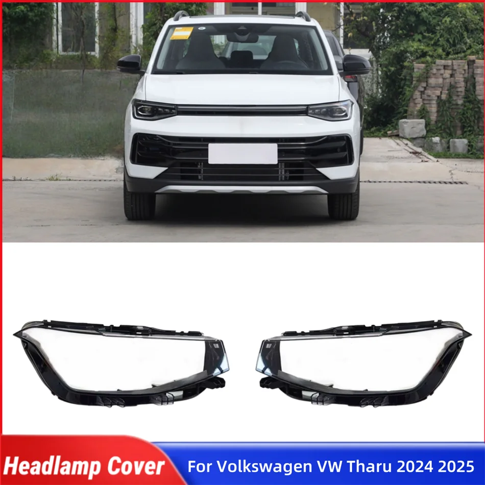 

Для Volkswagen VW Tharu 2024 2025 автомобильные аксессуары, колпачки для абажуров, крышка для фар автомобиля, крышка объектива передней фары, корпус