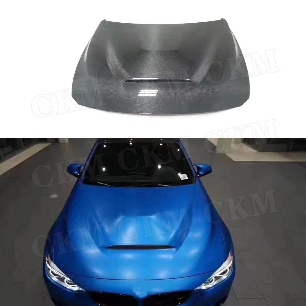 

CKMUUER For BMW 3 Series F30 F32 F80 M3 4 Series F82 F83 M4 2015-2019 Carbon Fiber Engine Hood Cover Bonnet Hoods Car Styling