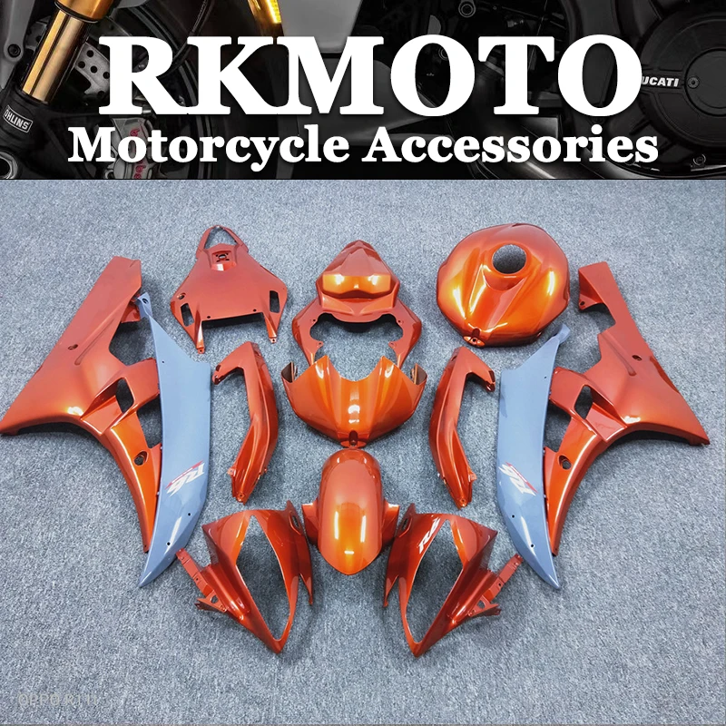 

NEW ABS Motorcycle Injection mold full Fairing Kit fit For YZF R6 2006 2007 YFZ-R6 06 07 Bodywork Fairings kits set Orange gray