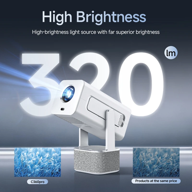 C360 4K كامل HD العارض FHD أندرويد WiFi6 BT 5.0 ثلاثية الأبعاد المسرح المنزلي TD80 المحمولة شعاع العارض اجتماع فيديو فيلم العارض #3