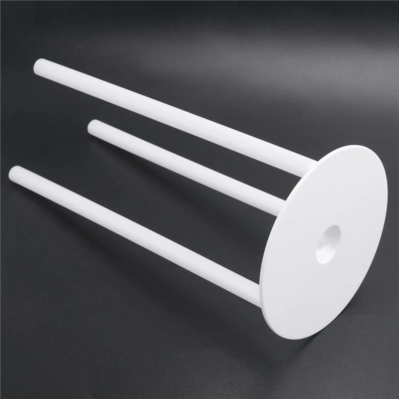 ELEG-ケーキサポート - ケーキスタンド18個パック、再利用可能なダボロッド、ケーキプレート3枚付きケーキサポート、多層ケーキ用