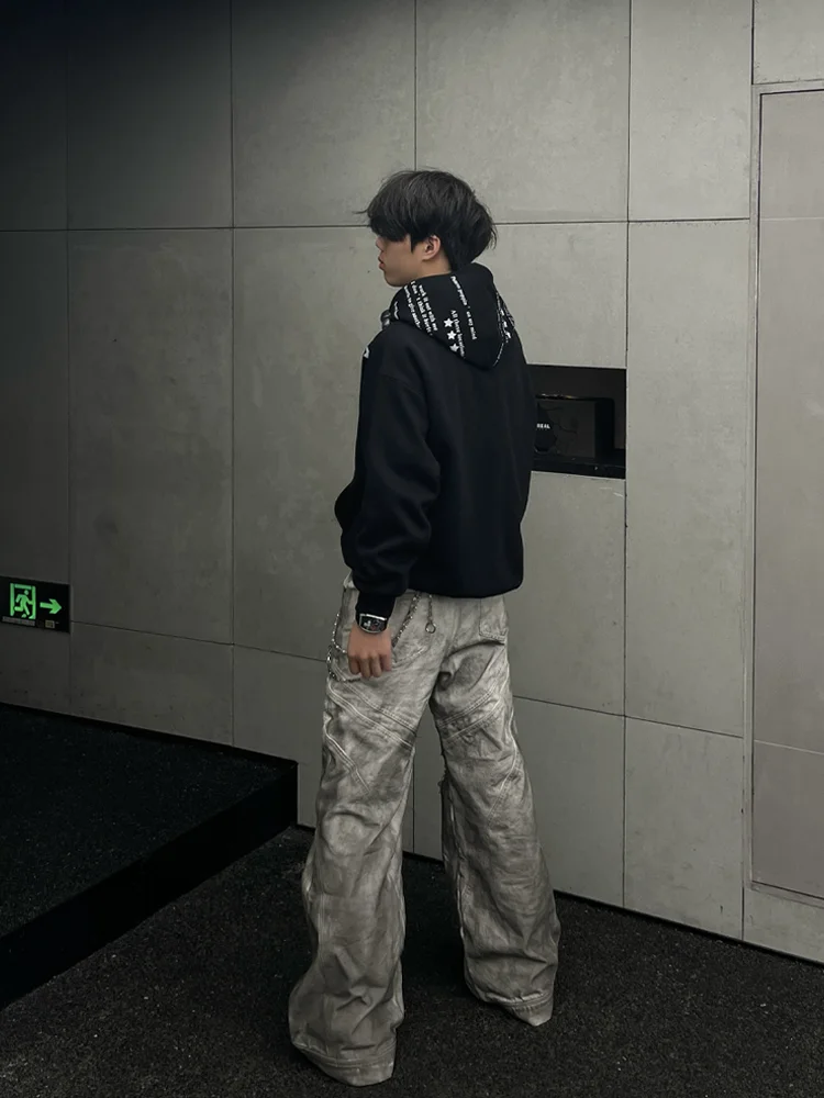 American High Street Fashion Trend Hooded Sweatshirt Autumn Winter New Loose Casual Youth Popular Hoodie Unisex