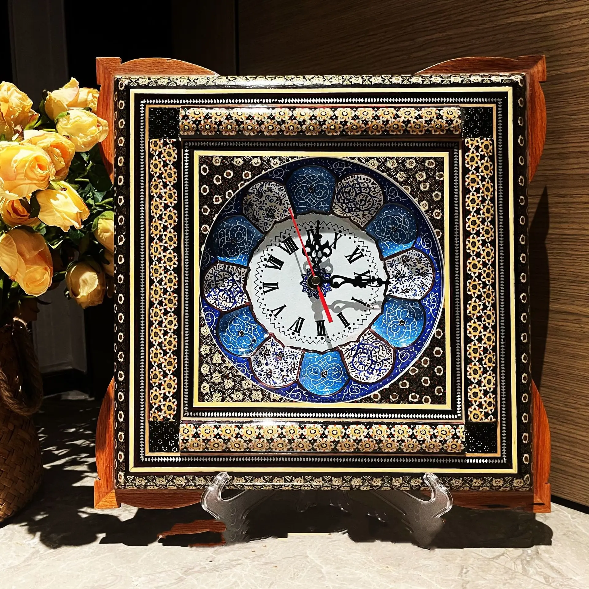 Luxury Ceramic Wall Clock Modern Design Luxury Living Room Large Vintage Wall Watches Home Decor Digital Creative Ornaments Gift