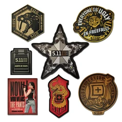 CrossFit 5.11 Military PVC Tactical Patches Embroidery Emblem Applique DIY