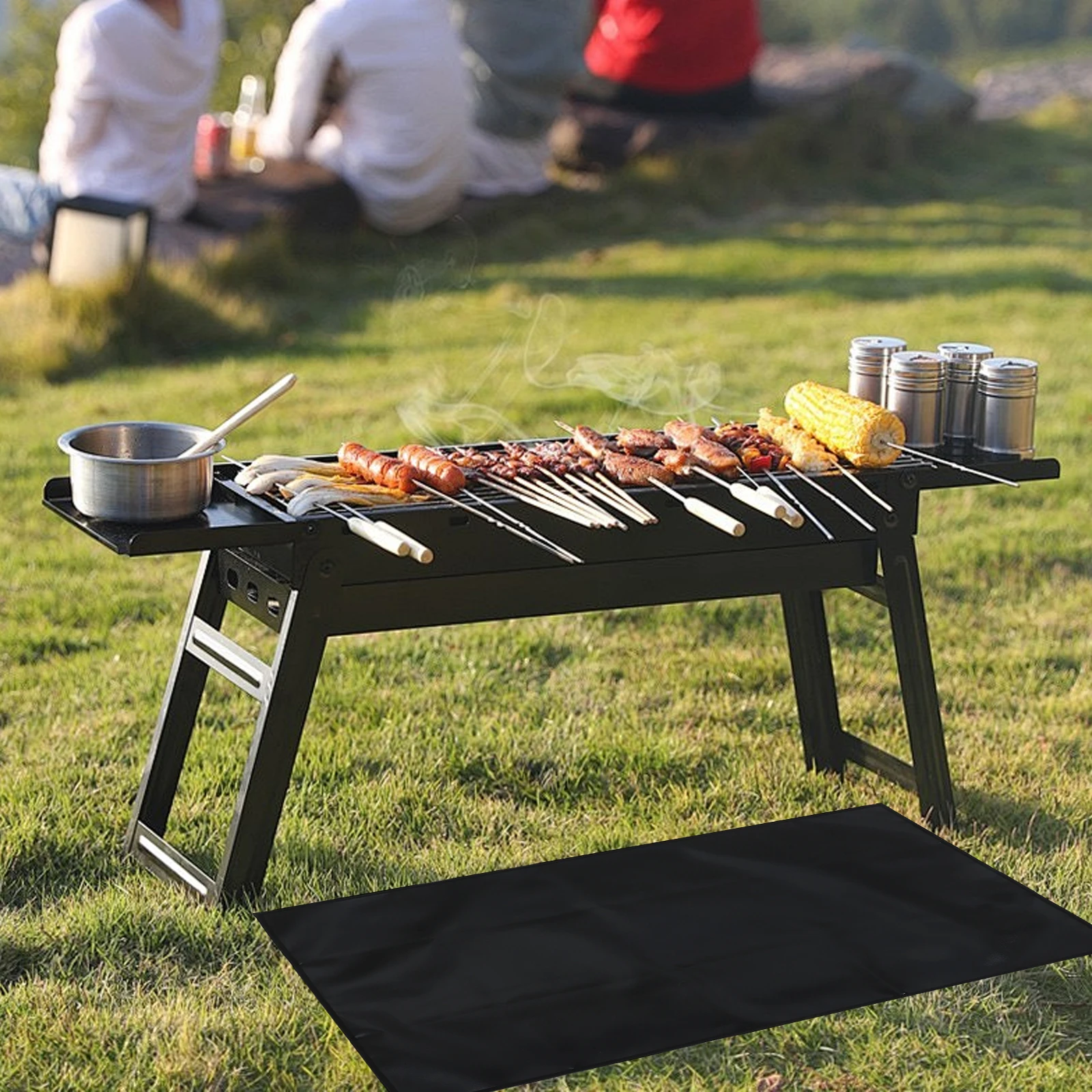 

Barbecue Grill Mat Fireproof Pad Outdoor Heat Resistant Mat Camping Portable Fire Blanket Insulation Blanket Barbecue Accessory