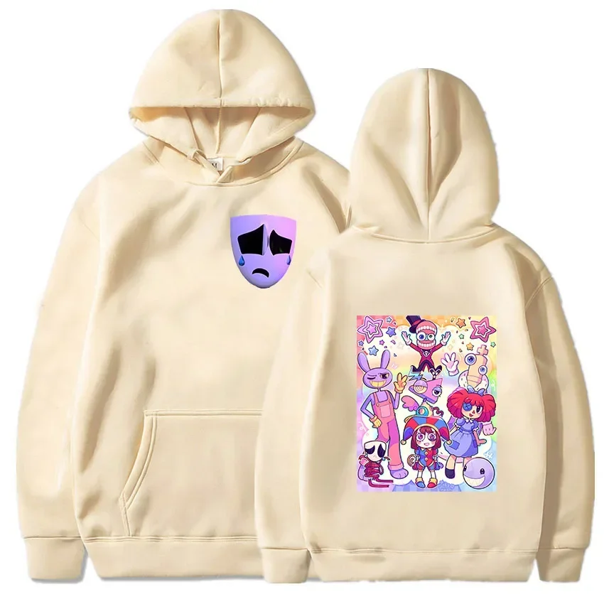 مذهلة السيرك الرقمي هوديس النساء Harajuku Kawaii بومني جاكس Gangle Kinger Zooble Ragatha القمم للجنسين قمصان سويت شيرت بقلنسوة #3