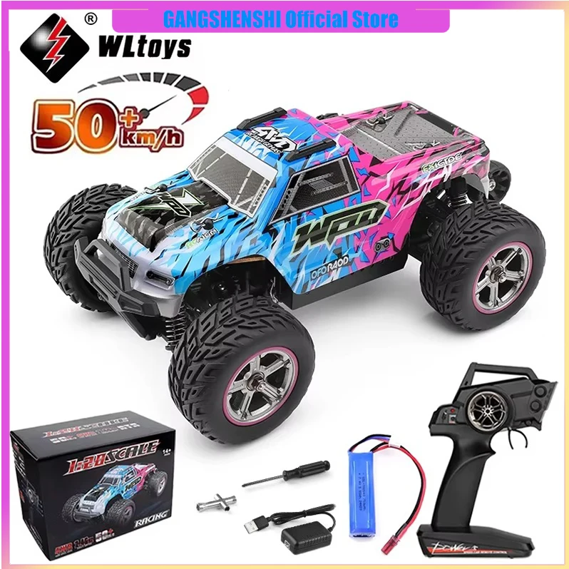 WL 204006 Electric Four-Wheel Drive 1:20 Off-Road High-Speed Remote Control Car Simulation Toy Led High-Speed Racing Car
